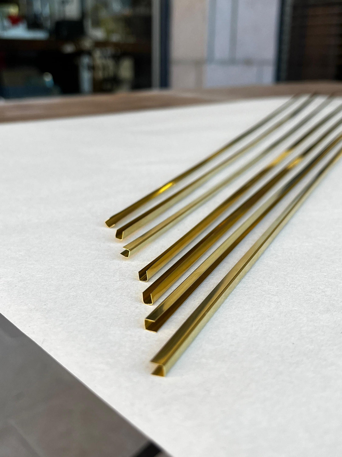 15 Piece – Stained Glass Brass Came – U Channel 1/8 5/32 – 3mm 4mm Glass – Brass Profile – Vitrail Supply Small Package