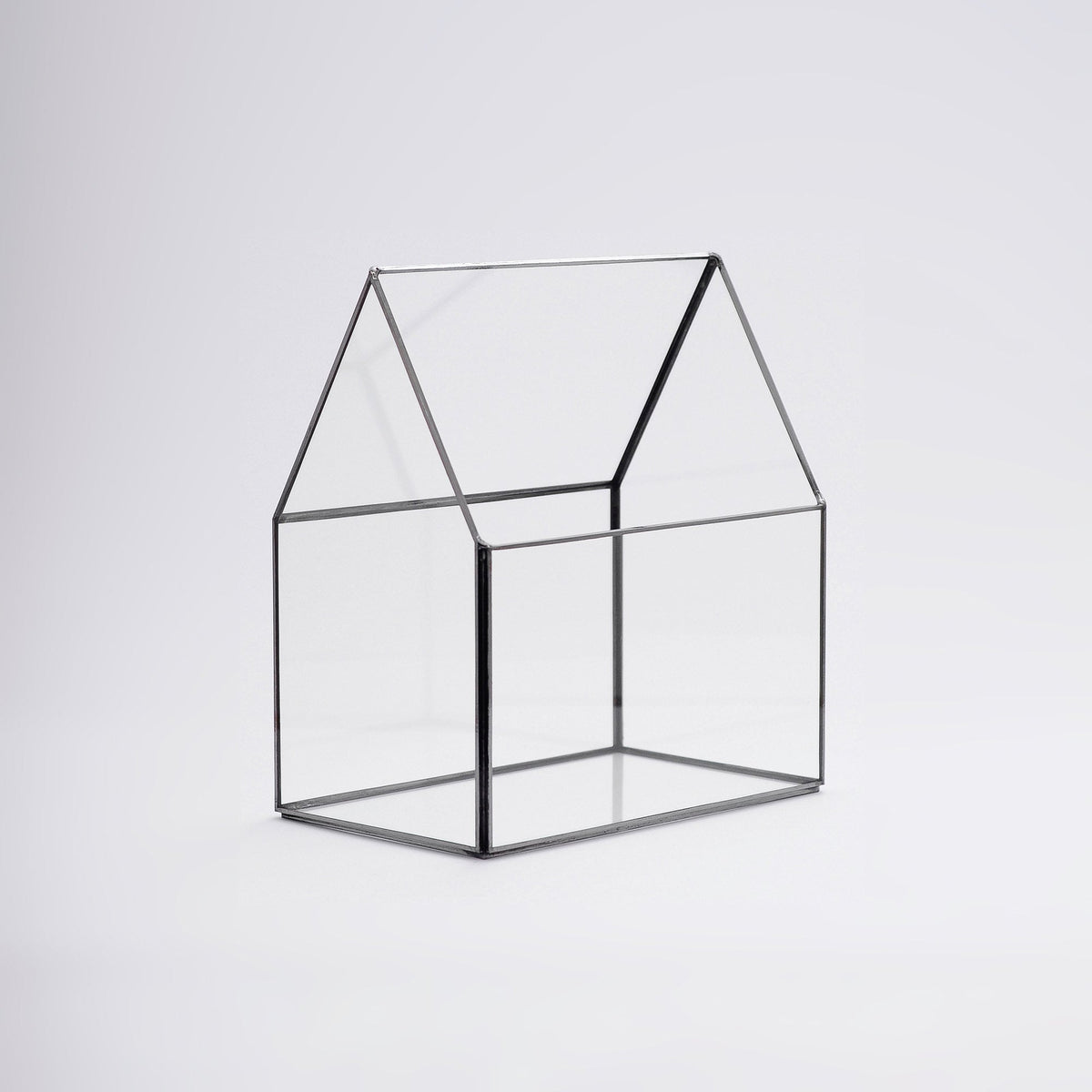 9x8x5" Black Terrarium Containers Geometric Glass Large For Plants Door Garden Succulents Wedding Decor Christmas Gift El Crea Designs