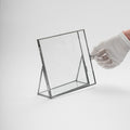 8x8" Floating Glass Frame Silver Desktop Photo Picture Double Tabletop Bilderrahmen Vertical Pretty Perfect For Pressed Flower Arrangement