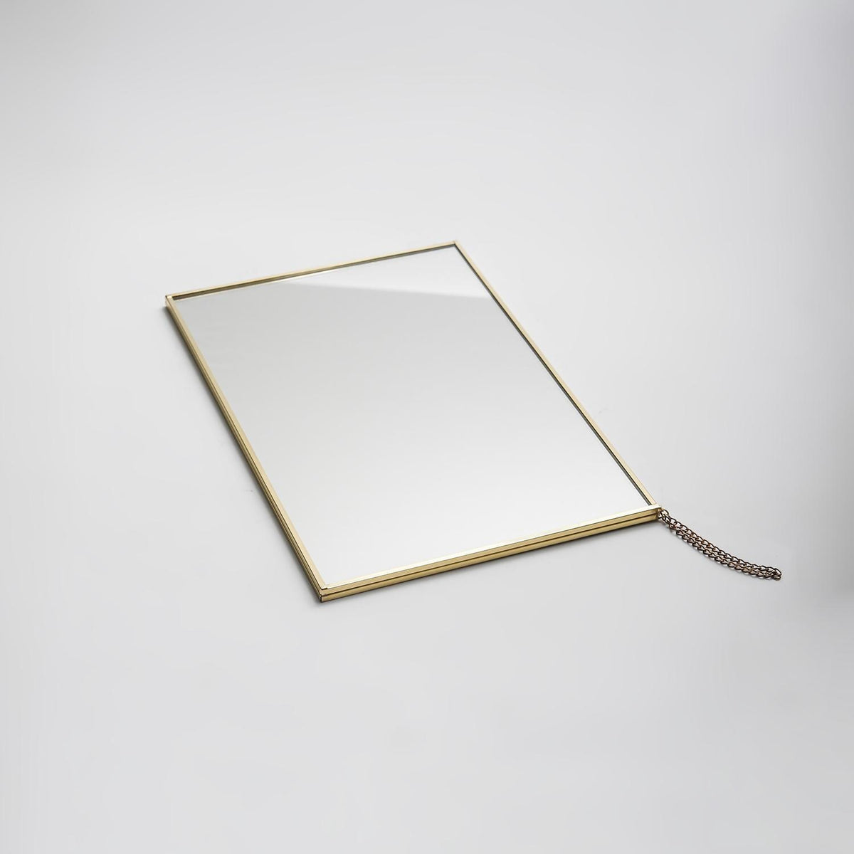12x8" Makeup Mirror Brass Desktop Tabletop Organizer Portable