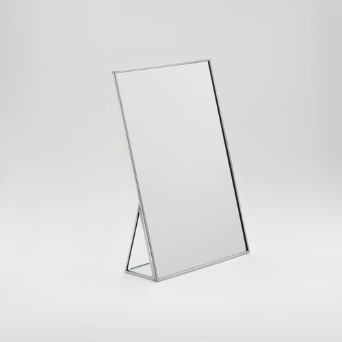 12x8" Vanity Makeup Mirror Silver Desktop