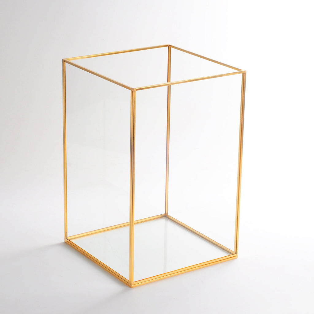 Candle Holder Glass Brass Gold Wedding Decor Christmas Gift