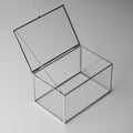 Ring Jewelry Accessories Box Glass Silver 6x4x3" Christmas Gift