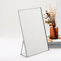 12x8" Vanity Makeup Mirror Silver Desktop
