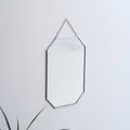 12x8" Silver Mirror Wall Hanging Bathroom Bohemian Decoration Nordic Style Makeup Gold With Decorative Wall Hanger