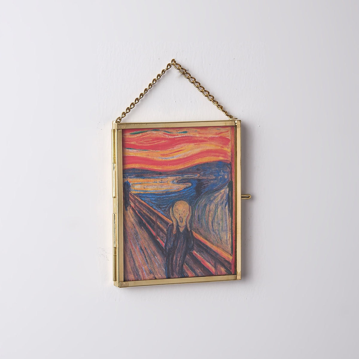 Christmas Gift Mini Artworks Brass Frame Glass Mona Lisa The Kiss The Scream Nighthawks The Starry Night Girl with a Pearl Earring