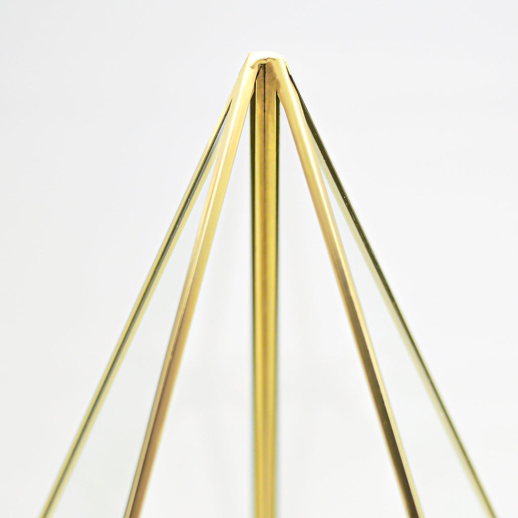 10x8x8" Brass Gold Terrarium Containers Geometric Glass Large For Plants Door Garden Succulents Wedding Decor Christmas Gift El Crea Designs