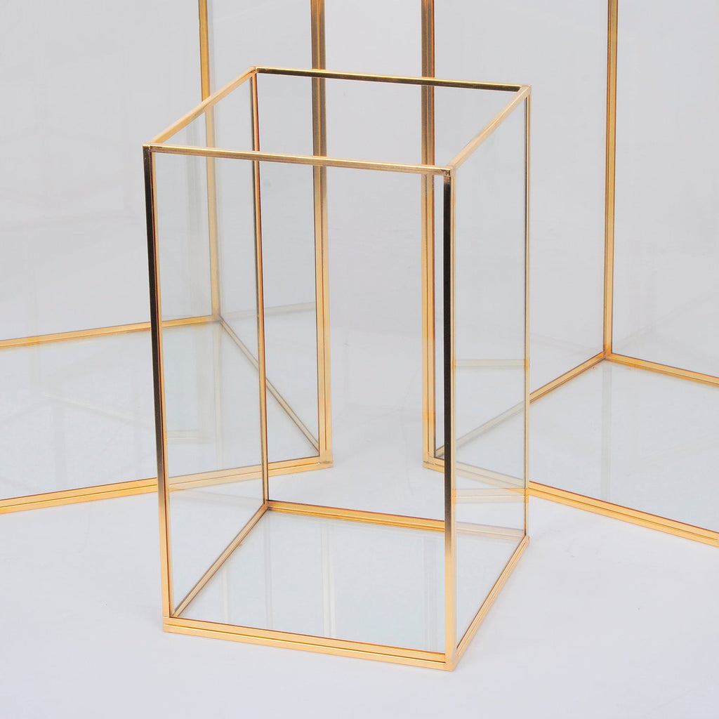 Candle Holder Glass Brass Gold Wedding Decor Christmas Gift