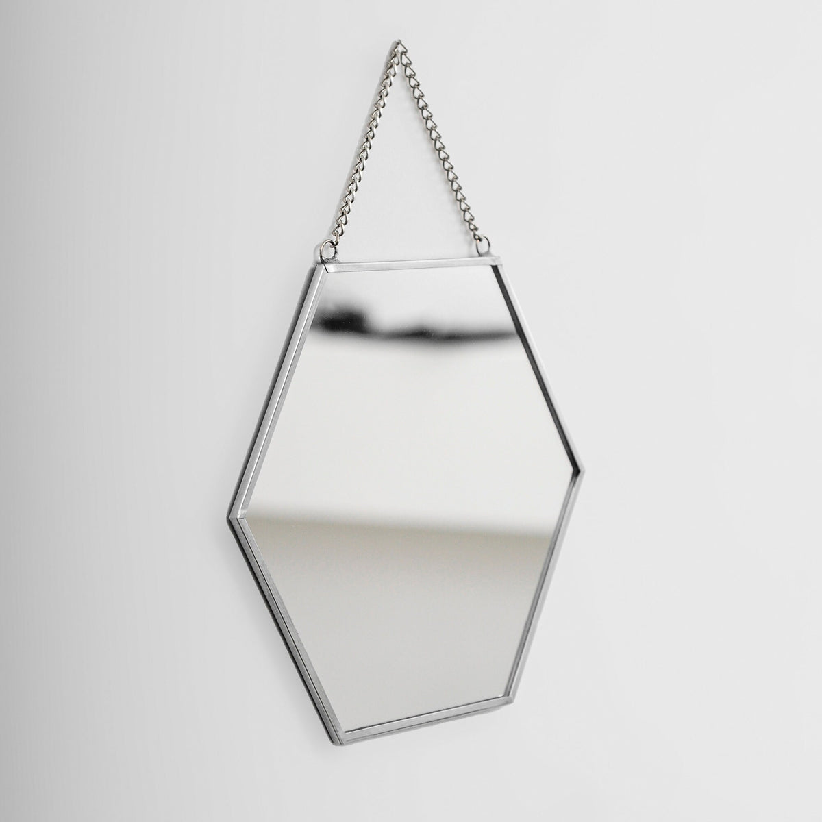 8x7" Silver Mirror Wall Hanging Bathroom Bohemian Decoration Nordic Style Makeup Gold With Decorative Wall Hanger