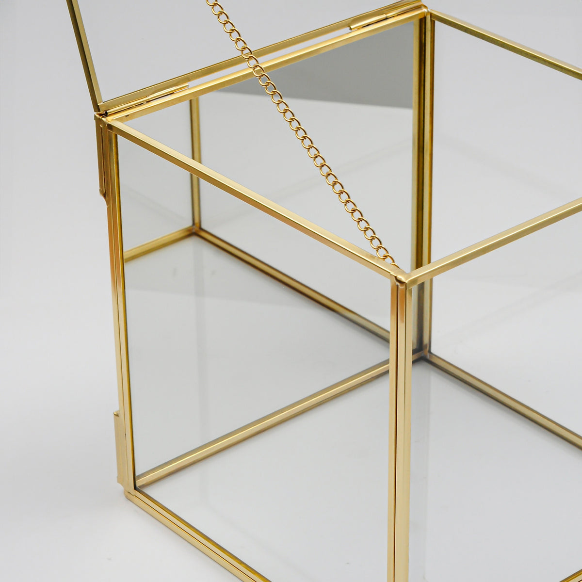 Wall Hanger Box Showcase Vitirin Display Case Glass Photo Brass Gold Card Customizable Personalizable Wedding Bouquet Keepsake Organizer