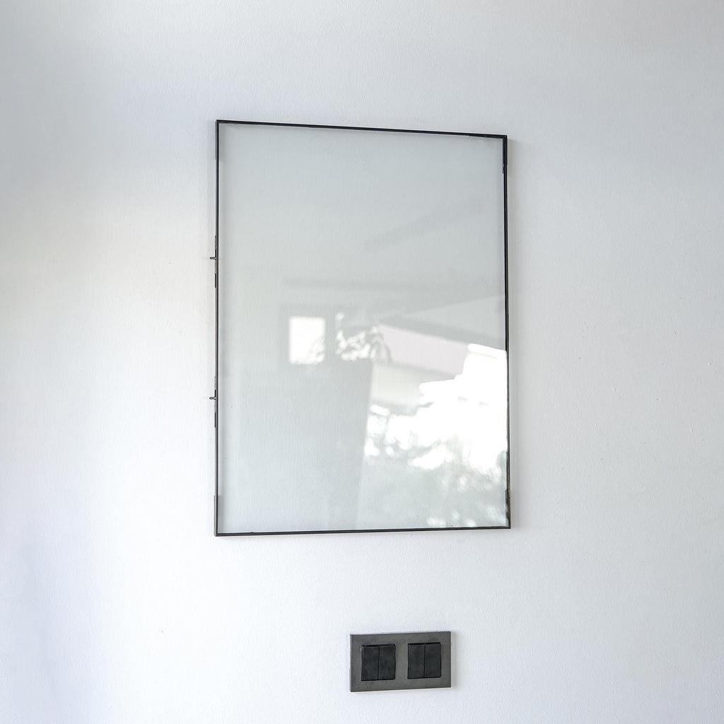 Gallery Wall Anthracite Black Glass Frame Pressed Flower Floating Large Photo Picture Double Vertical Horizontal Portrait Landscape Hanging