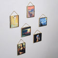 Christmas Gift Mini Artworks Brass Frame Glass Mona Lisa The Kiss The Scream Nighthawks The Starry Night Girl with a Pearl Earring