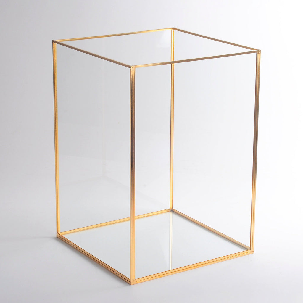 Candle Holder Glass Brass Gold Wedding Decor Christmas Gift