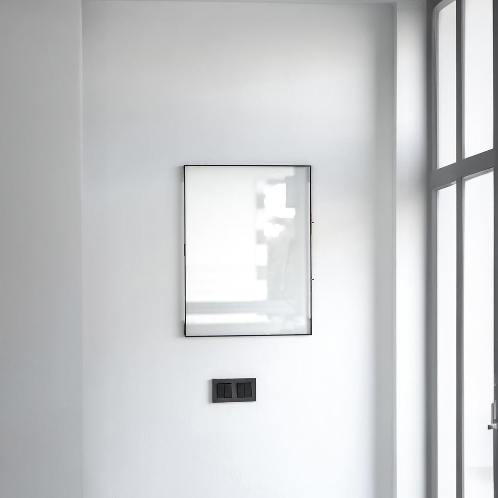 Gallery Wall Anthracite Black Glass Frame Pressed Flower Floating Large Photo Picture Double Vertical Horizontal Portrait Landscape Hanging