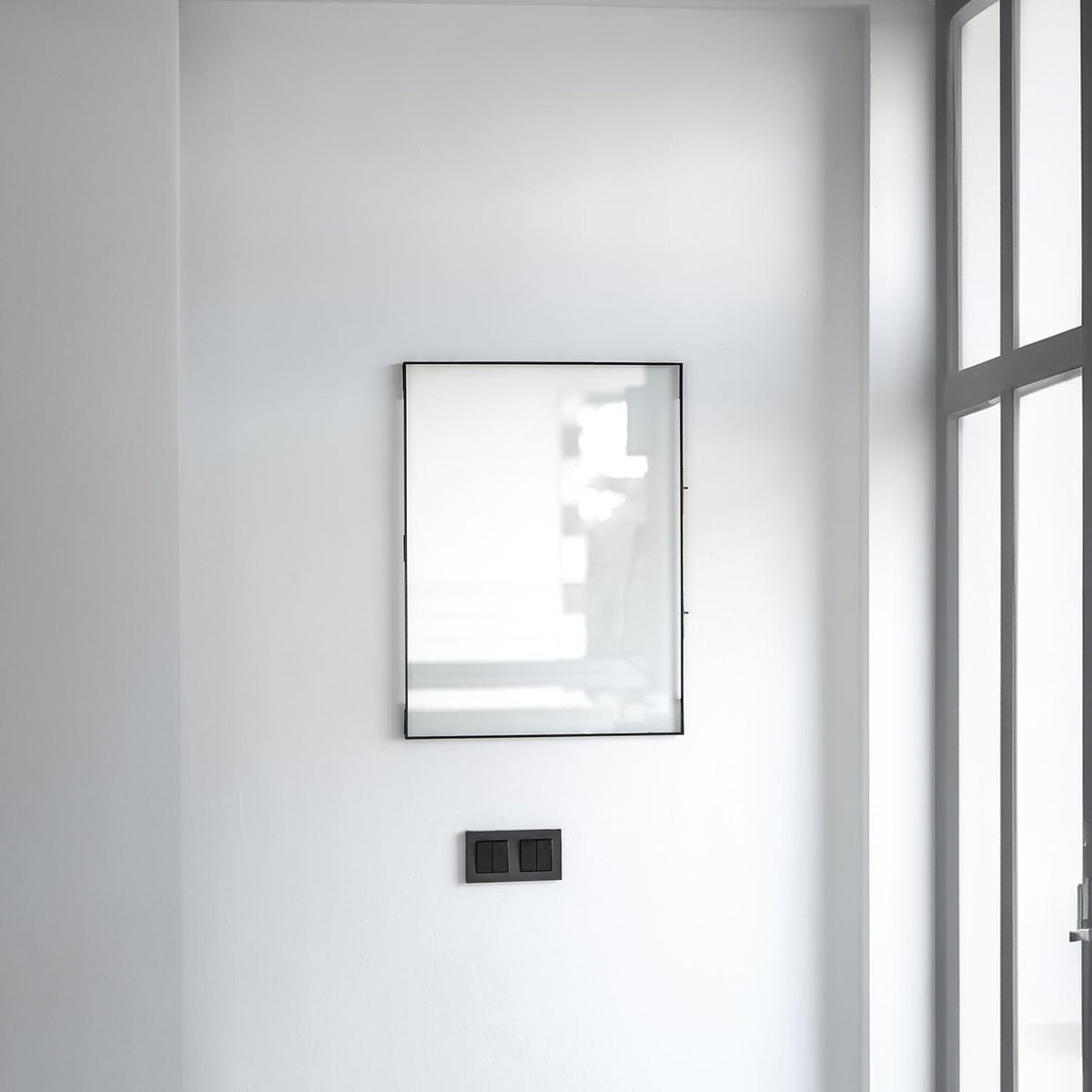 Gallery Wall Anthracite Black Glass Frame Pressed Flower Floating Large Photo Picture Double Vertical Horizontal Portrait Landscape Hanging
