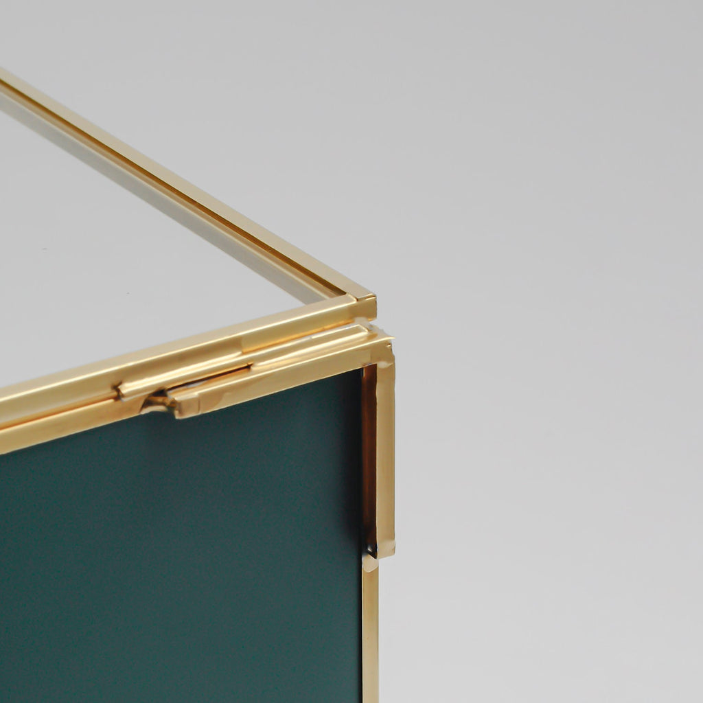 Wall Hanger Box Showcase Vitirin Display Case Glass Photo Brass Gold Card Customizable Personalizable Wedding Bouquet Keepsake Organizer