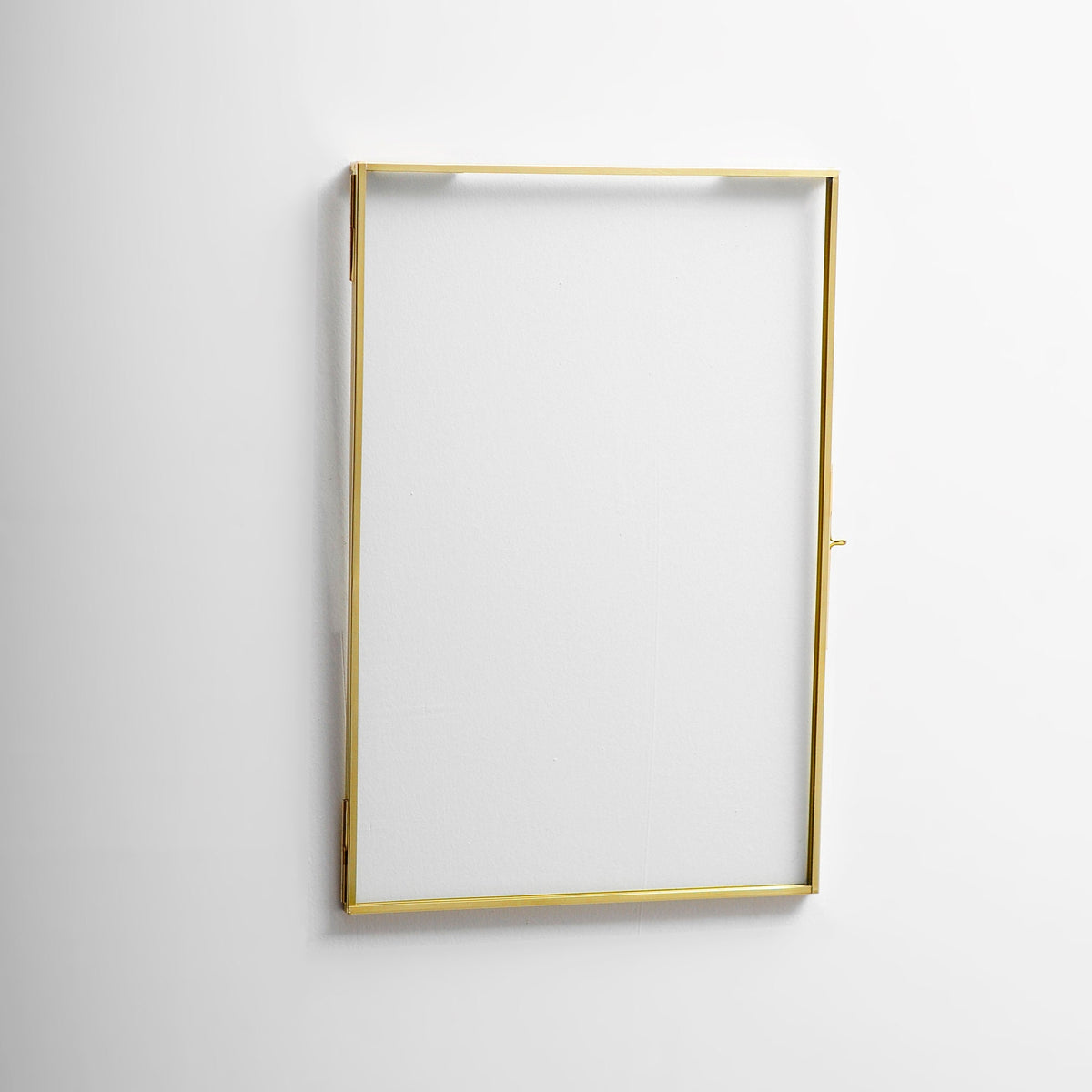 Floating Glass Frame Brass Gold Wall Hanging Photo Picture Double Bilderrahmen Vertical Pretty Perfect For Pressed Flower Arrangement