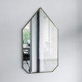 19.5 x 11.8 inch Antique Brass Mirror Wall Hanging  Mounted Makeup Christmas Gift