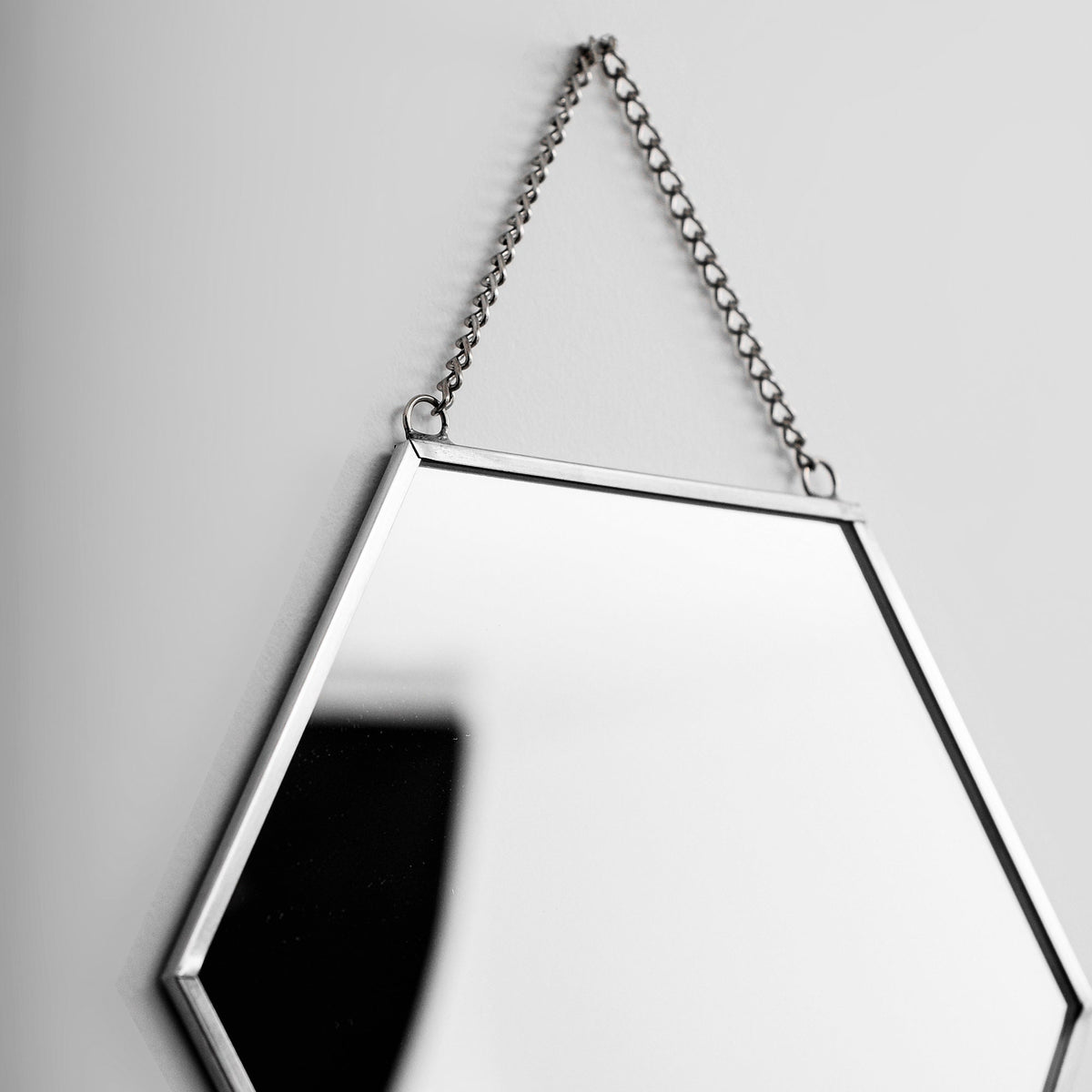 8x7" Silver Mirror Wall Hanging Bathroom Bohemian Decoration Nordic Style Makeup Gold With Decorative Wall Hanger