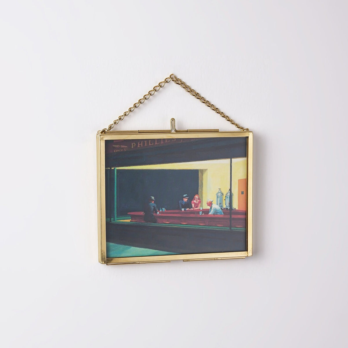 Christmas Gift Mini Artworks Brass Frame Glass Mona Lisa The Kiss The Scream Nighthawks The Starry Night Girl with a Pearl Earring