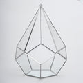 12x9x9" Silver Terrarium Containers Geometric Glass Large For Plants Garden Succulents Wedding Decor Christmas Gift El Crea Designs
