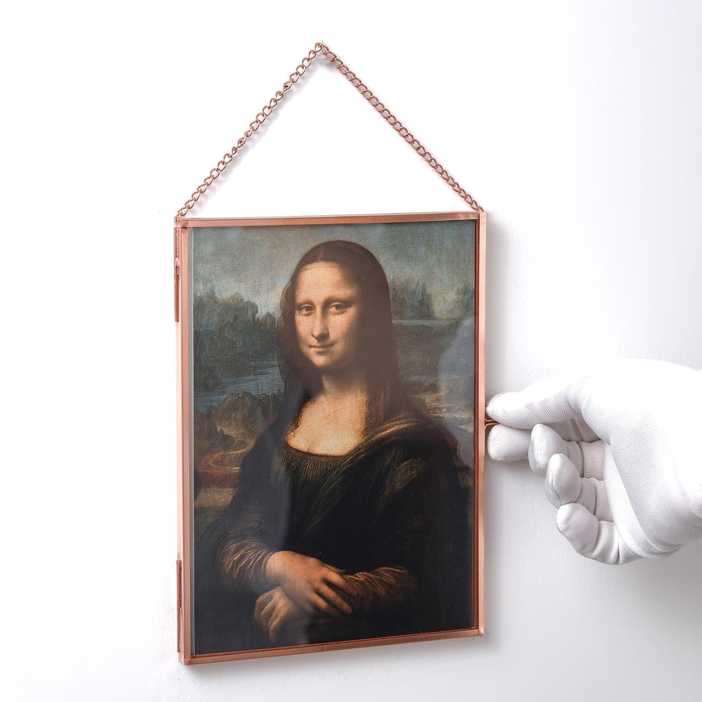 8x6" Floating Glass Frame Copper Wall Hanging Photo Picture Double Bilderrahmen Vertical Pretty Perfect For Pressed Flower Arrangement