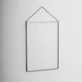 14x10" Floating Glass Frame Silver Wall Hanging Photo Picture Double Bilderrahmen Vertical Pretty Perfect For Pressed Flower Arrangement