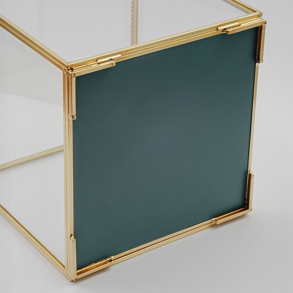 Wall Hanger Box Showcase Vitirin Display Case Glass Photo Brass Gold Card Customizable Personalizable Wedding Bouquet Keepsake Organizer