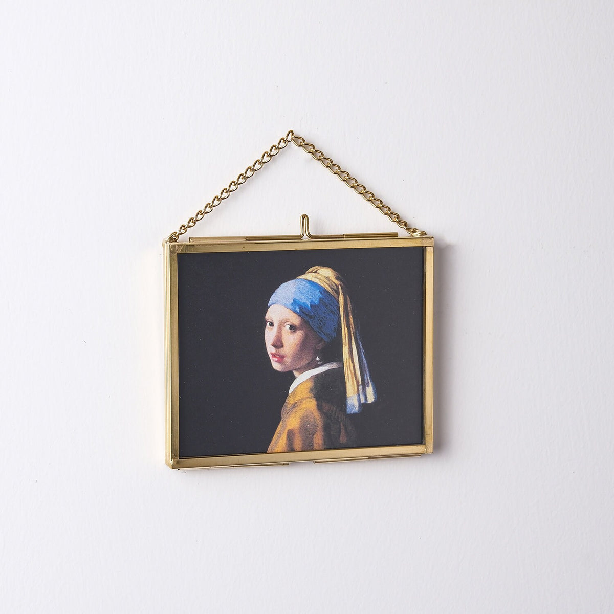 Christmas Gift Mini Artworks Brass Frame Glass Mona Lisa The Kiss The Scream Nighthawks The Starry Night Girl with a Pearl Earring