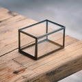 Ring Jewelry Accessories Box Glass Black 6x4x3" Christmas Gift