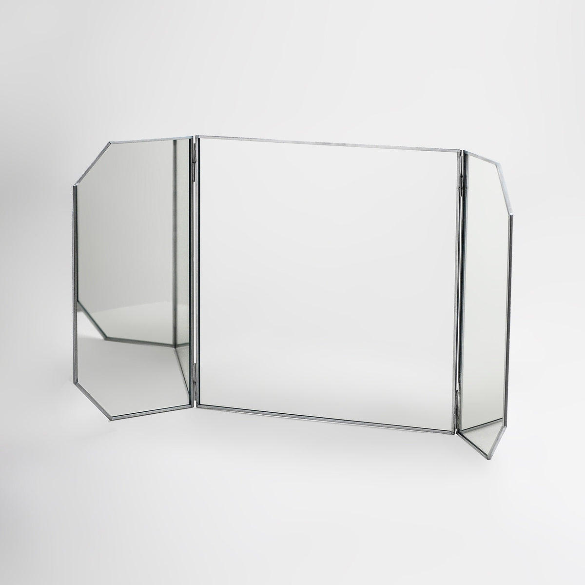 24x12" Vanity Makeup Mirror Silver Desktop Tabletop Desk Decorative Scandinavian Portable Bedroom Bohemian Modern Decor Christmas Gift