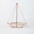 10x8x8" Copper Rose Terrarium Containers Geometric Glass Large Plants Door Garden Succulents Wedding Decor Christmas Gift El Crea Designs