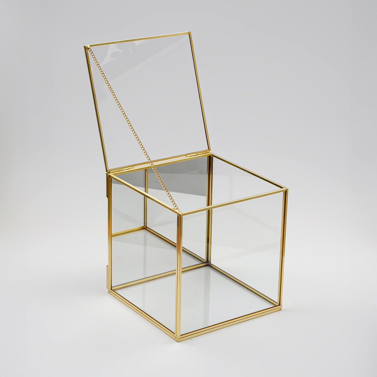 Wall Hanger Box Showcase Vitirin Display Case Glass Photo Brass Gold Card Customizable Personalizable Wedding Bouquet Keepsake Organizer