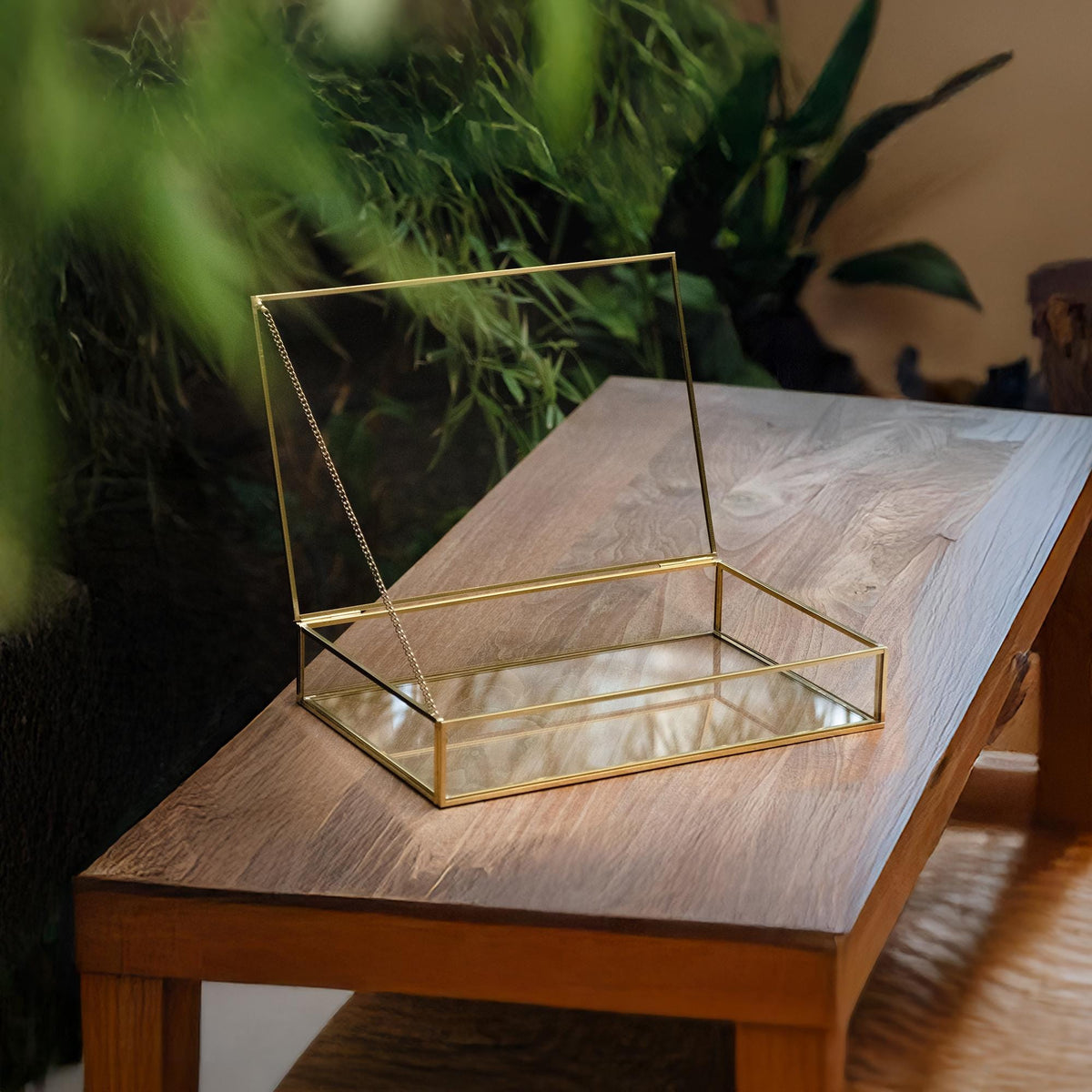 Glass Photo Box for Prints - 4x6 - 5x7 - 8x10 - Photo Storage Case