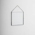 8x8" Floating Glass Frame Silver Wall Hanging Photo Picture Double Bilderrahmen Vertical Pretty Perfect For Pressed Flower Arrangement
