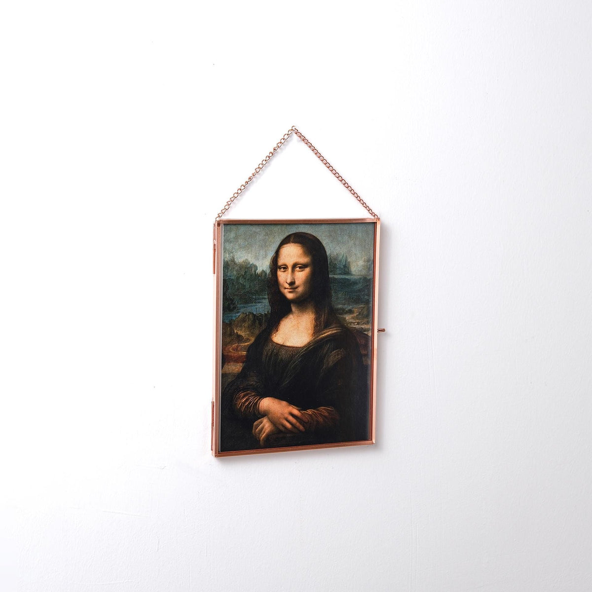 8x6" Floating Glass Frame Copper Wall Hanging Photo Picture Double Bilderrahmen Vertical Pretty Perfect For Pressed Flower Arrangement