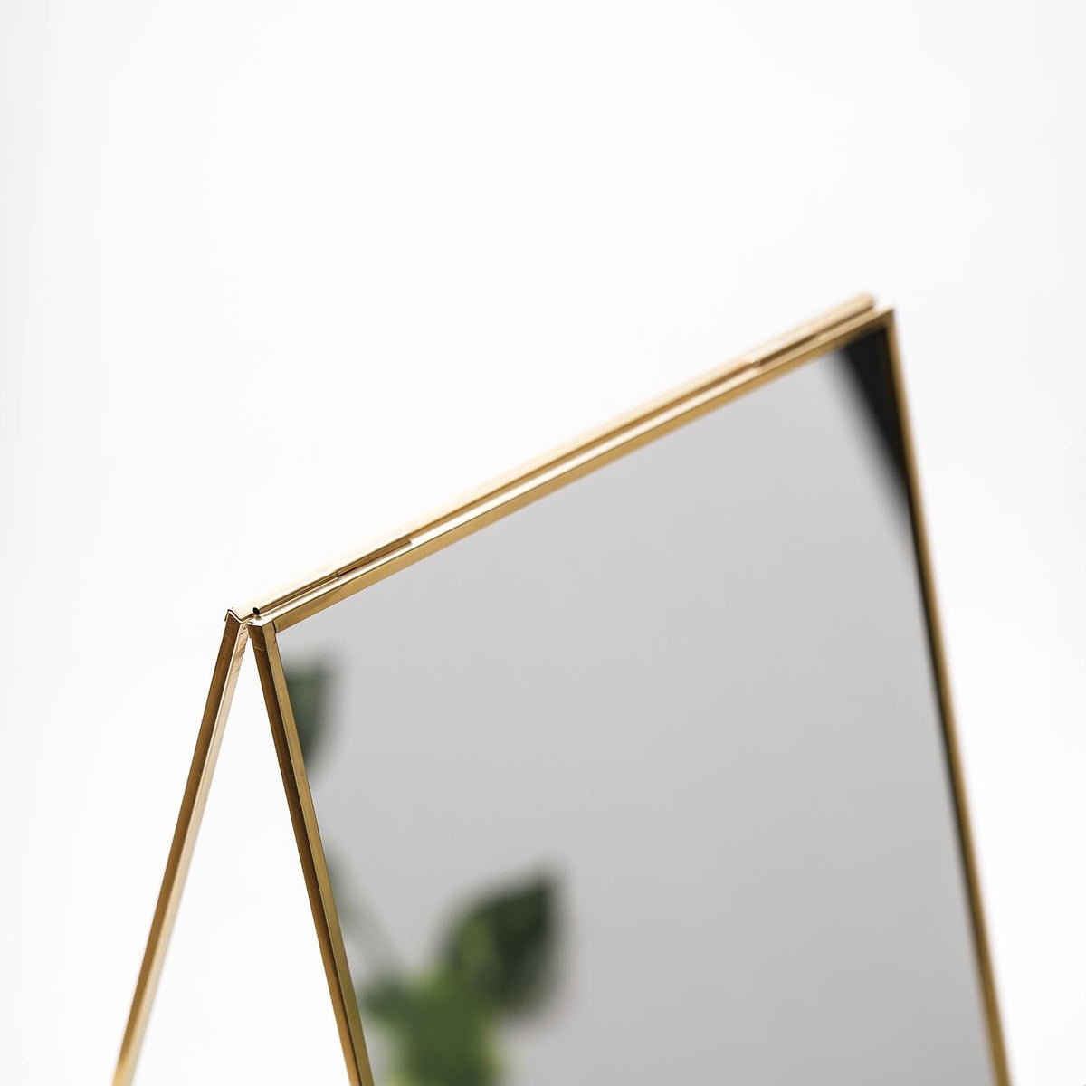 12x8" Makeup Mirror Brass Desktop Tabletop Organizer Portable