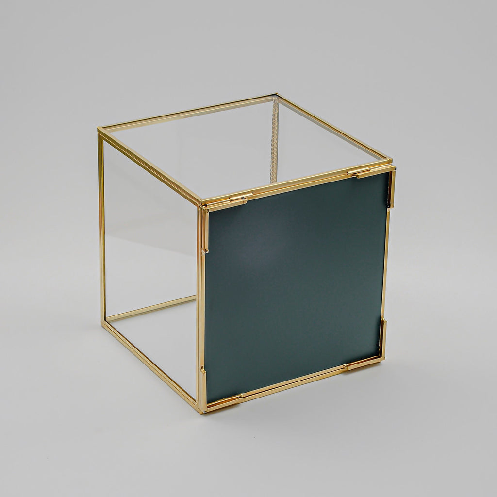 Wall Hanger Box Showcase Vitirin Display Case Glass Photo Brass Gold Card Customizable Personalizable Wedding Bouquet Keepsake Organizer